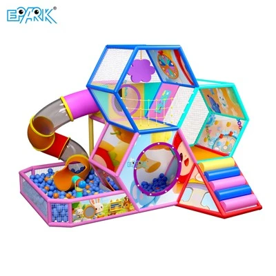Fargerik Honeycomb Soft Play Slide Combo For Kids Fun